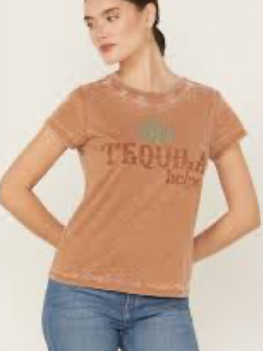 Idyllwind Rust Graphic Tequila helps Short Sleeve Tee M western NWOT